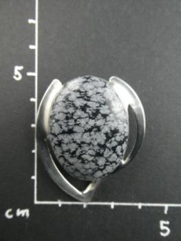 Schneeflockenobsidian Kettenanhänger